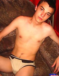Euro Boy Dimitri shows us his goods and we...