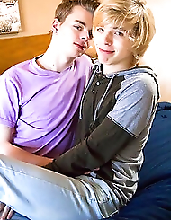 Long donged Ethan and adorable blond, boy Jamie...
