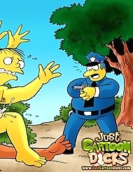 The Simpsons show their real nasty gay selves