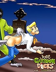 Horny gay monsters drilling Scooby-Doo's...