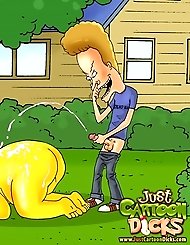 Beavis and Butt-head and Simpsons in gay heat